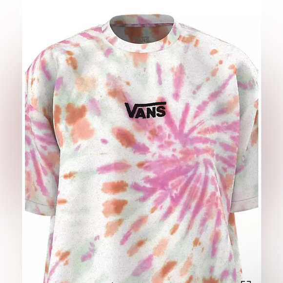 Vans Center Vee Tie Dye Wash T-Shirt Dress. size S - Picture 3 of 7